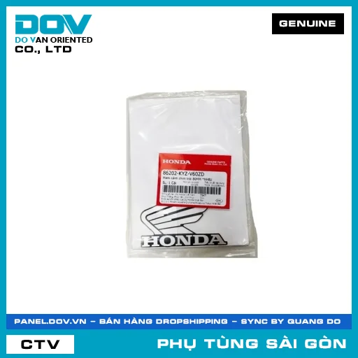 MARK CÁNH CHIM TRÁI 80MM *NHB2 | HONDA PARTS CODE 86202KYZV60ZD — 86202KYZV60ZD