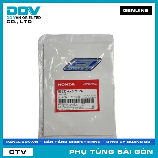 TEM CHỮ FI | HONDA PARTS CODE 86531KYZ710ZA — 86531KYZ710ZA