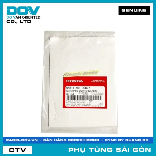 TEM HỆ THỐNG PHANH*NHB25,PB390 | HONDA PARTS CODE 86611K01900ZA — 86611K01900ZA