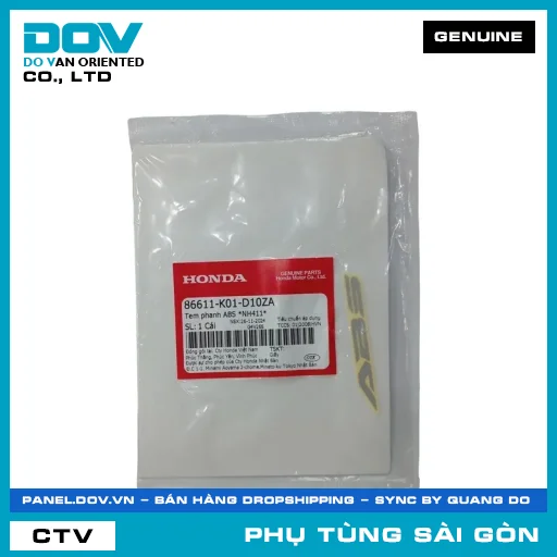 TEM PHANH ABS *NH411* | HONDA PARTS CODE 86611K01D10ZA — 86611K01D10ZA