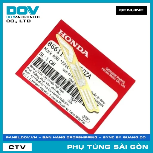 MARK ABS *NHA76M* | HONDA PARTS CODE 86611K77V50ZA — 86611K77V50ZA