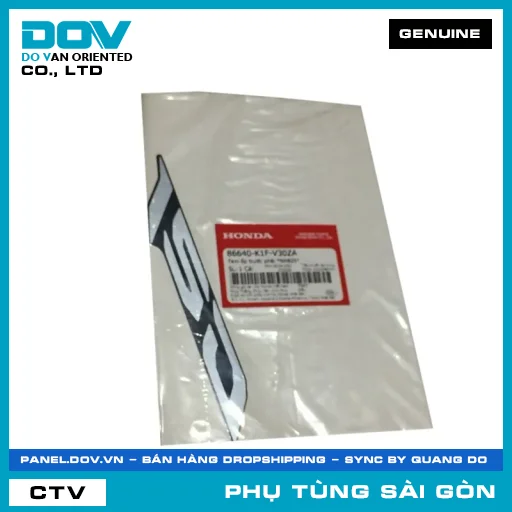 TEM ỐP TRƯỚC PHẢI *NHB25* | HONDA PARTS CODE 86640K1FV30ZA — 86640K1FV30ZA