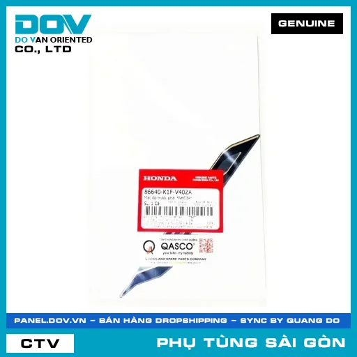 TEM DÁN ỐP TRƯỚC PHẢI *NHC34* | HONDA PARTS CODE 86640K1FV40ZA — 86640K1FV40ZA