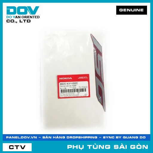 TEM ỐP TRƯỚC TRÁI *R368* | HONDA PARTS CODE 86641K1FV30ZC — 86641K1FV30ZC