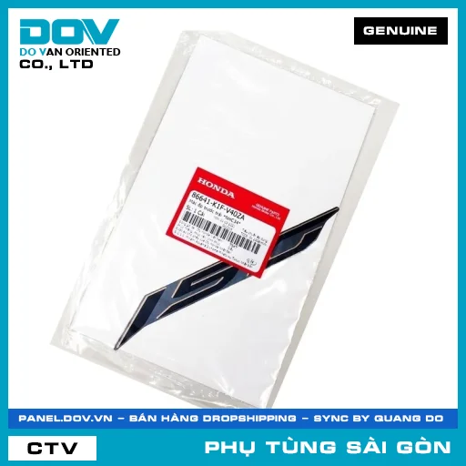TEM DÁN ỐP TRƯỚC TRÁI *NHC34* | HONDA PARTS CODE 86641K1FV40ZA — 86641K1FV40ZA