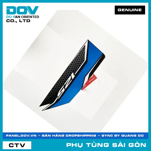 TEM A ỐP TRƯỚC PHẢI *YR322C* | HONDA PARTS CODE 86641K66V00ZA — 86641K66V00ZA