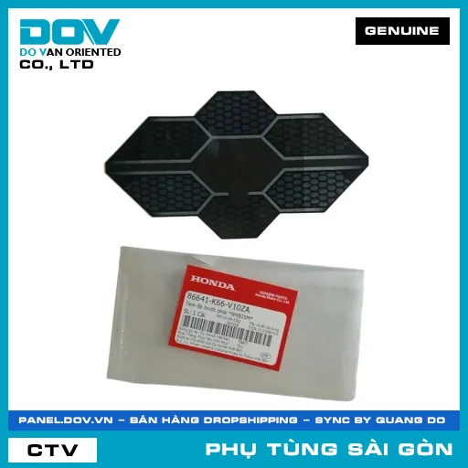 TEM ỐP TRƯỚC PHẢI *NHB25M* | HONDA PARTS CODE 86641K66V10ZA — 86641K66V10ZA