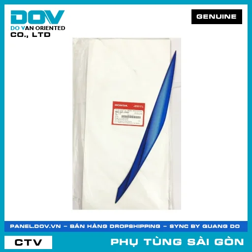 TEM MẶT NẠ TRƯỚC PHẢI *B206* | HONDA PARTS CODE 86641KZLE00ZE — 86641KZLE00ZE