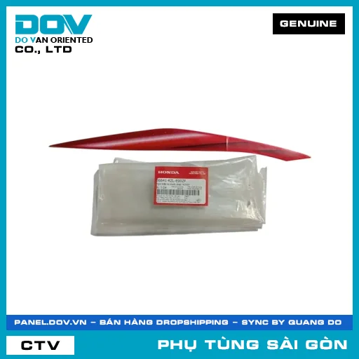 TEM MẶT NẠ TRƯỚC PHẢI *R340* | HONDA PARTS CODE 86641KZLE00ZF — 86641KZLE00ZF
