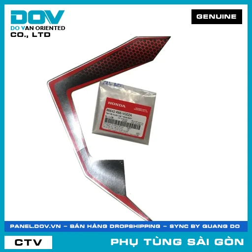 TEM ỐP TRƯỚC TRÁI *NHA76M* | HONDA PARTS CODE 86642K66VG0ZA — 86642K66VG0ZA