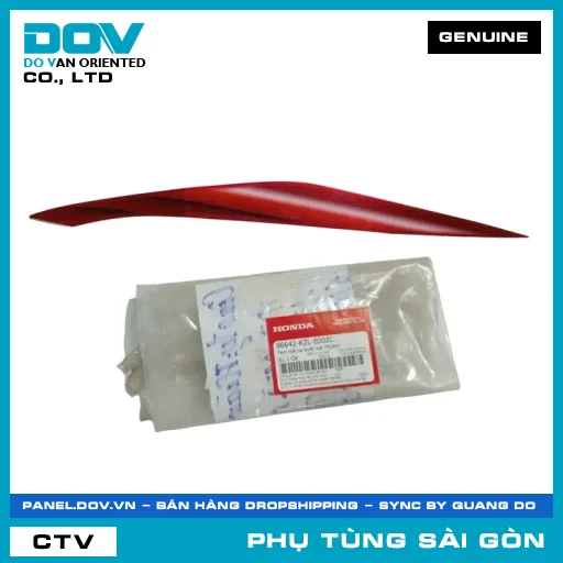 TEM MẶT NẠ TRƯỚC TRÁI *R340* | HONDA PARTS CODE 86642KZLE00ZC — 86642KZLE00ZC