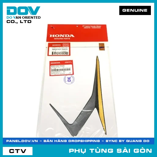 TEM ỐP TRƯỚC TRÁI A *TYPE1* | HONDA PARTS CODE 86643K2VN40ZA — 86643K2VN40ZA