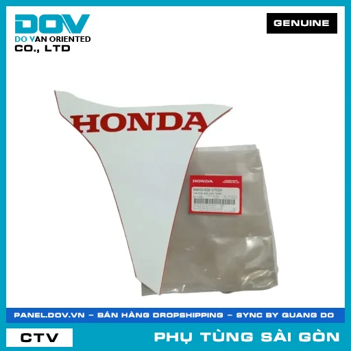 TEM B ỐP SƯỜN PHẢI *R389* | HONDA PARTS CODE 86643K56V70ZA — 86643K56V70ZA