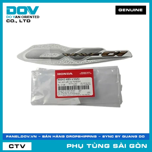 TEM CÁNH YẾM TRÁI *NHB55P* | HONDA PARTS CODE 86643K89V30ZD — 86643K89V30ZD