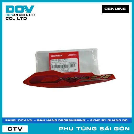 TEM CÁNH YẾM TRÁI *R263* | HONDA PARTS CODE 86643K89V30ZF — 86643K89V30ZF