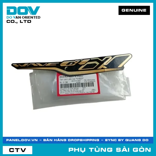 TEM CÁNH YẾM TRÁI *NHB25* | HONDA PARTS CODE 86643K89V50ZD — 86643K89V50ZD