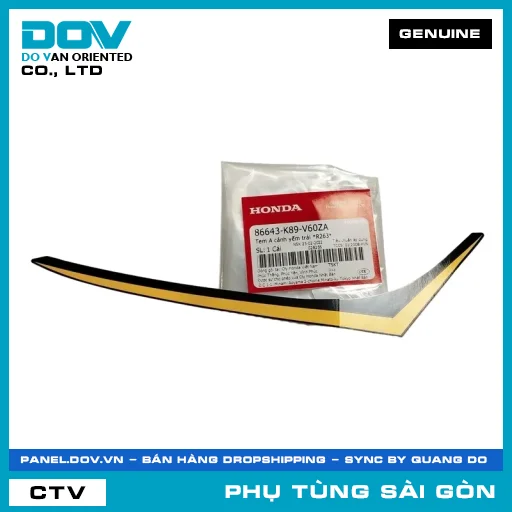 TEM A CÁNH YẾM TRÁI *R263* | HONDA PARTS CODE 86643K89V60ZA — 86643K89V60ZA