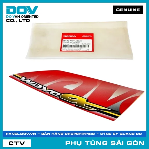 TEM CÁNH YẾM TRÁI *R263* | HONDA PARTS CODE 86643KWYA10ZD — 86643KWYA10ZD