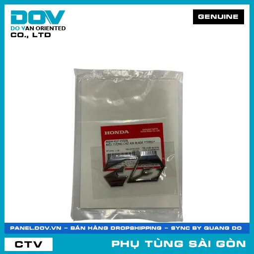 BIỂU TƯỢNG CHỮ AIR BLADE *TYPE1* | HONDA PARTS CODE 86644K1FV10ZB — 86644K1FV10ZB