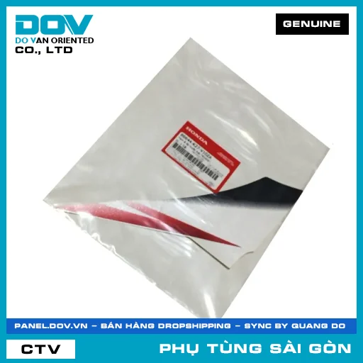 TEM B ỐP TRƯỚC TRÁI *R340X* | HONDA PARTS CODE 86644K27V10ZA — 86644K27V10ZA