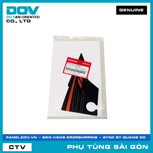 TEM ỐP ỐNG YẾM CHÍNH PHẢI *YR322C* | HONDA PARTS CODE 86645K57V80ZB — 86645K57V80ZB