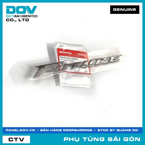 TEM ỐP SƯỜN *TYPE1* | HONDA PARTS CODE 86645KYZG00ZA — 86645KYZG00ZA