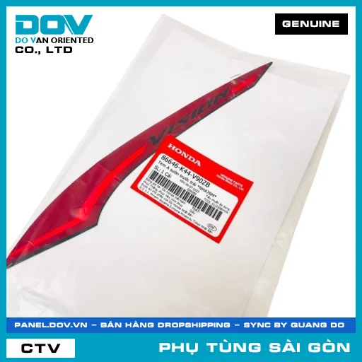 TEM A SƯỜN TRƯỚC TRÁI *NHA76M* | HONDA PARTS CODE 86646K44V90ZB — 86646K44V90ZB