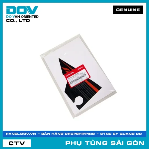 TEM ỐP ỐNG YẾM CHÍNH TRÁI *YR322C* | HONDA PARTS CODE 86646K57V80ZB — 86646K57V80ZB