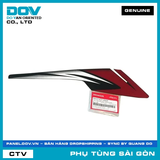 TEM A ỐP SƯỜN PHẢI *R340,R340B | HONDA PARTS CODE 86647K27V00ZF — 86647K27V00ZF