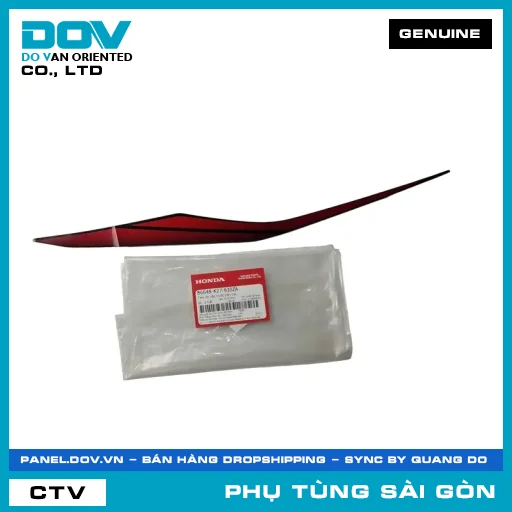 TEM ỐP NẮP TRƯỚC TRÊN TRÁI | HONDA PARTS CODE 86648K27630ZA — 86648K27630ZA