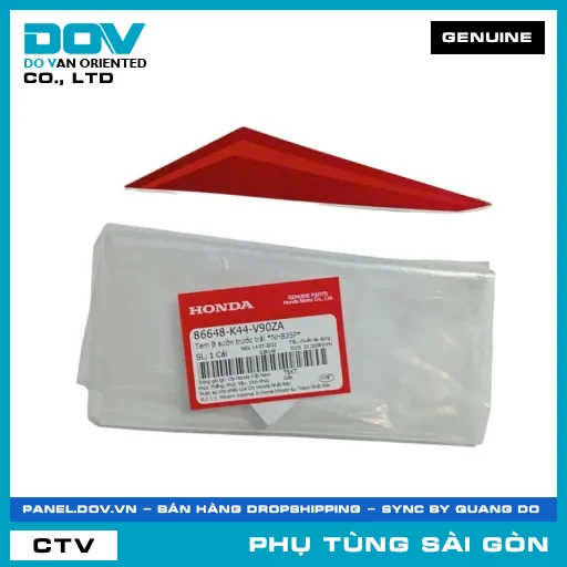 TEM B SƯỜN TRƯỚC TRÁI *NHB35P* | HONDA PARTS CODE 86648K44V90ZA — 86648K44V90ZA