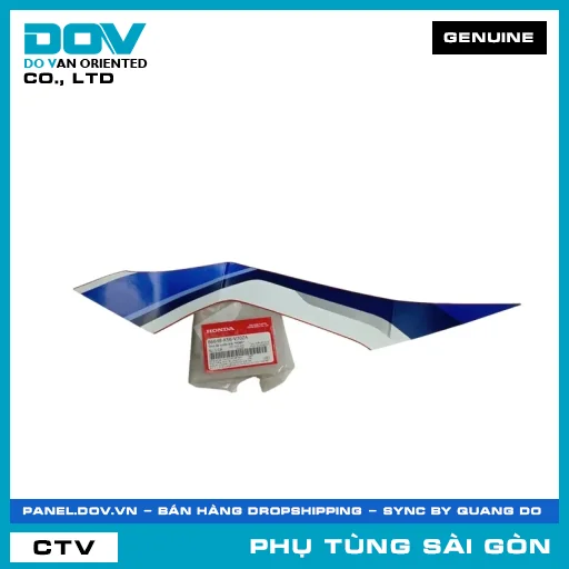 TEM ỐP SƯỜN TRÁI *R389* | HONDA PARTS CODE 86648K56V70ZA — 86648K56V70ZA