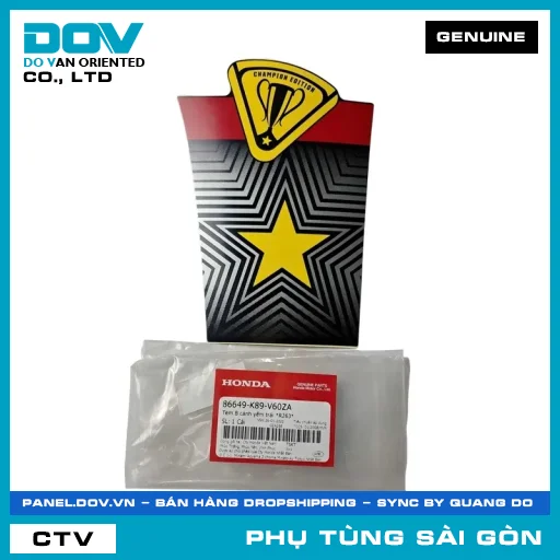 TEM B CÁNH YẾM TRÁI *R263* | HONDA PARTS CODE 86649K89V60ZA — 86649K89V60ZA