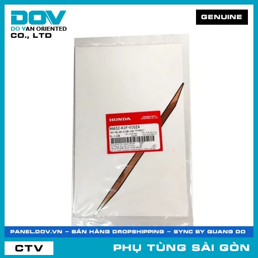 TEM ỐP SÀN A BÊN TRÁI *TYPE1* | HONDA PARTS CODE 86652K1FV10ZA — 86652K1FV10ZA