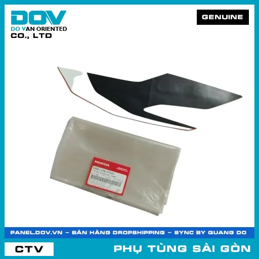 TEM MẶT NẠ TRƯỚC PHẢI *R389* | HONDA PARTS CODE 86661K56V70ZA — 86661K56V70ZA