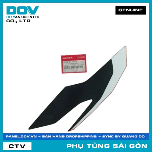 TEM MẶT NẠ TRƯỚC TRÁI *R389* | HONDA PARTS CODE 86662K56V70ZA — 86662K56V70ZA