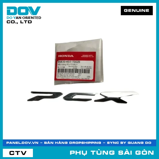 BIỂU TƯỢNG PCX *TYPE1* | HONDA PARTS CODE 86830K97T00ZB — 86830K97T00ZB