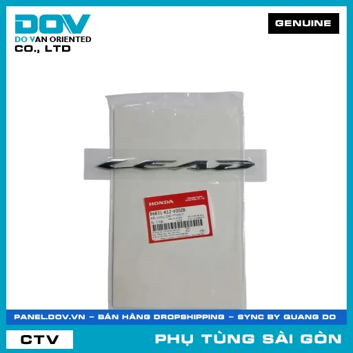 BIỂU TƯỢNG LEAD *TYPE1* | HONDA PARTS CODE 86831K12V00ZB — 86831K12V00ZB