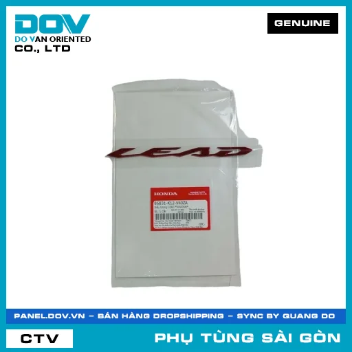 BIỂU TƯỢNG LEAD *NHA76M* | HONDA PARTS CODE 86831K12V40ZA — 86831K12V40ZA