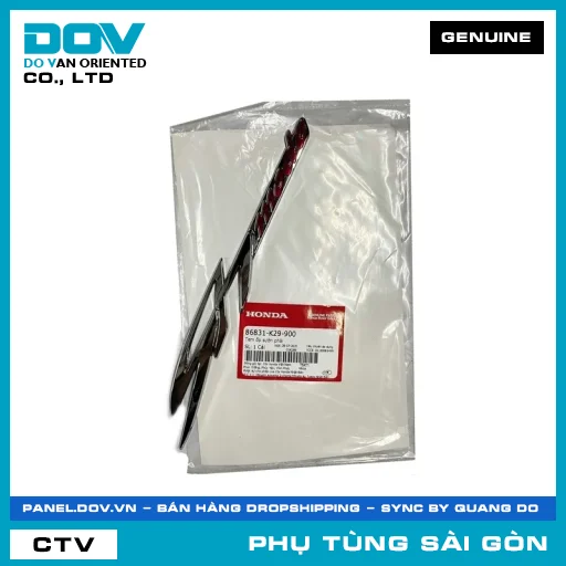 TEM ỐP SƯỜN PHẢI | HONDA PARTS CODE 86831K29900 — 86831K29900