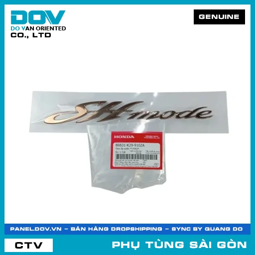 TEM ỐP SƯỜN *TYPE2* | HONDA PARTS CODE 86831K29910ZA — 86831K29910ZA