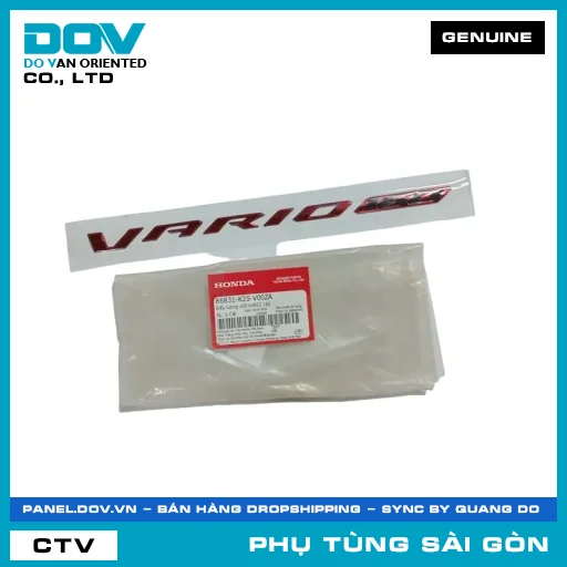 BIỂU TƯỢNG CHỮ VARIO 160 | HONDA PARTS CODE 86831K2SV00ZA — 86831K2SV00ZA