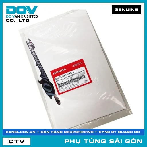 BIỂU TƯỢNG 10TH ANNIVERSARY *NHA76M* | HONDA PARTS CODE 86832K12V40ZA — 86832K12V40ZA