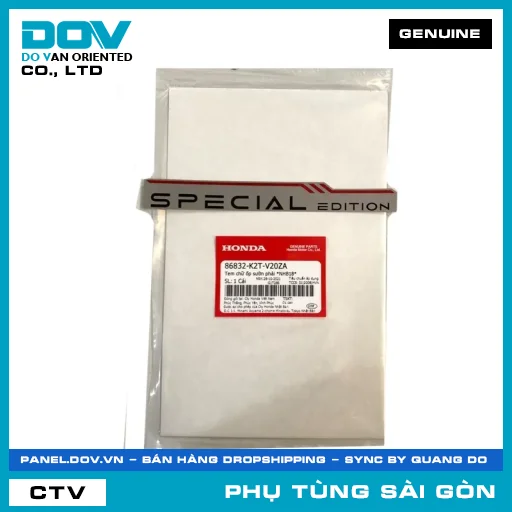 TEM CHỮ ỐP SƯỜN PHẢI *NHB18* | HONDA PARTS CODE 86832K2TV20ZA — 86832K2TV20ZA