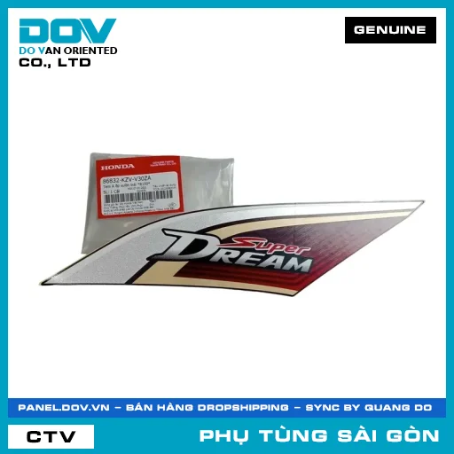 TEM A ỐP SƯỜN TRÁI *R150* | HONDA PARTS CODE 86832KZVV30ZA — 86832KZVV30ZA