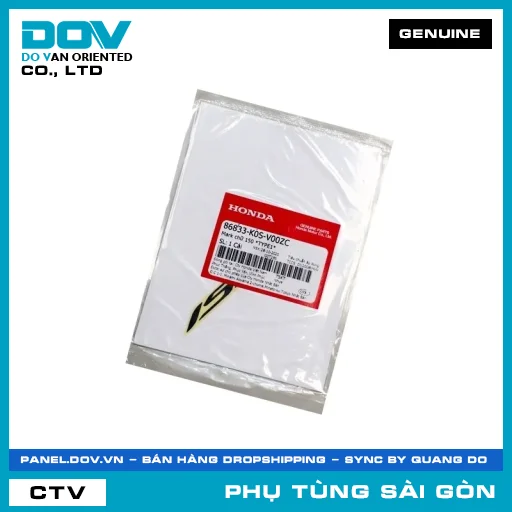 MARK CHỮ 150 *NHC26* | HONDA PARTS CODE 86833K0SV00ZC — 86833K0SV00ZC