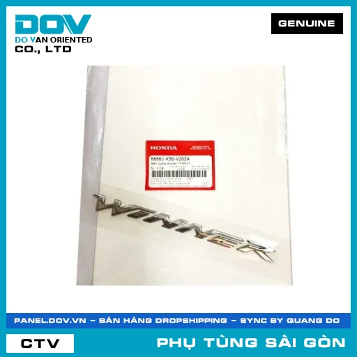 BIỂU TƯỢNG WINNER *TYPE1* | HONDA PARTS CODE 86861K56V20ZA — 86861K56V20ZA