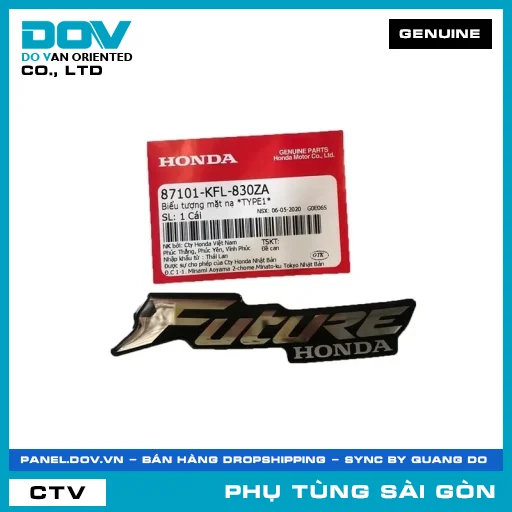 BIỂU TƯỢNG MẶT NẠ *TYPE1* | HONDA PARTS CODE 87101KFL830ZA — 87101KFL830ZA
