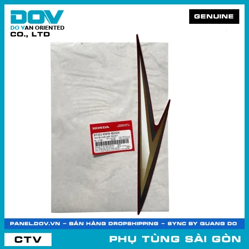 TEM ỐP TRƯỚC PHẢI *R313C* | HONDA PARTS CODE 87101KWWB20ZA — 87101KWWB20ZA