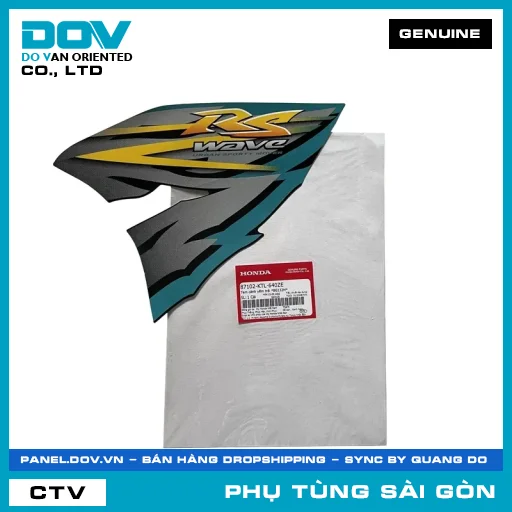 TEM CÁNH YẾM TRÁI *BG132M* | HONDA PARTS CODE 87102KTL640ZE — 87102KTL640ZE